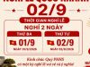 NGHỈ LỄ QUỐC KHÁNH 02/09/2026